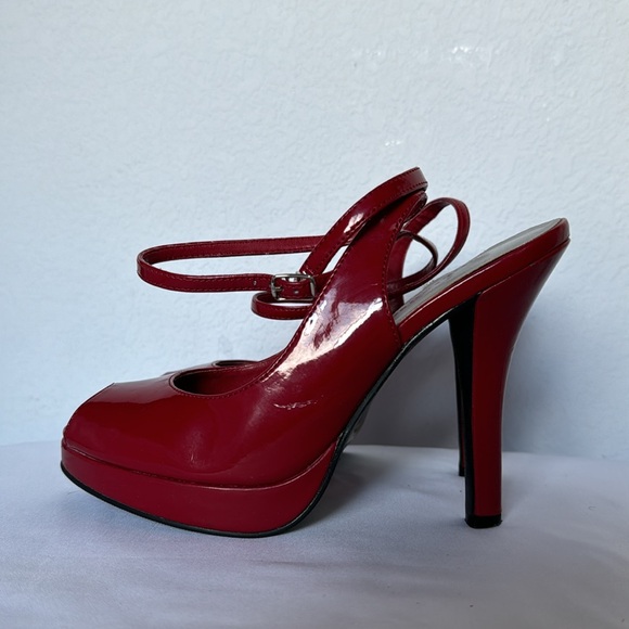 Red platform sandals - Picture 2 of 5